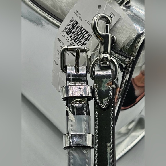 Coach Sammy Top Handle 21 In Silver Metallic - Picture 6 of 15